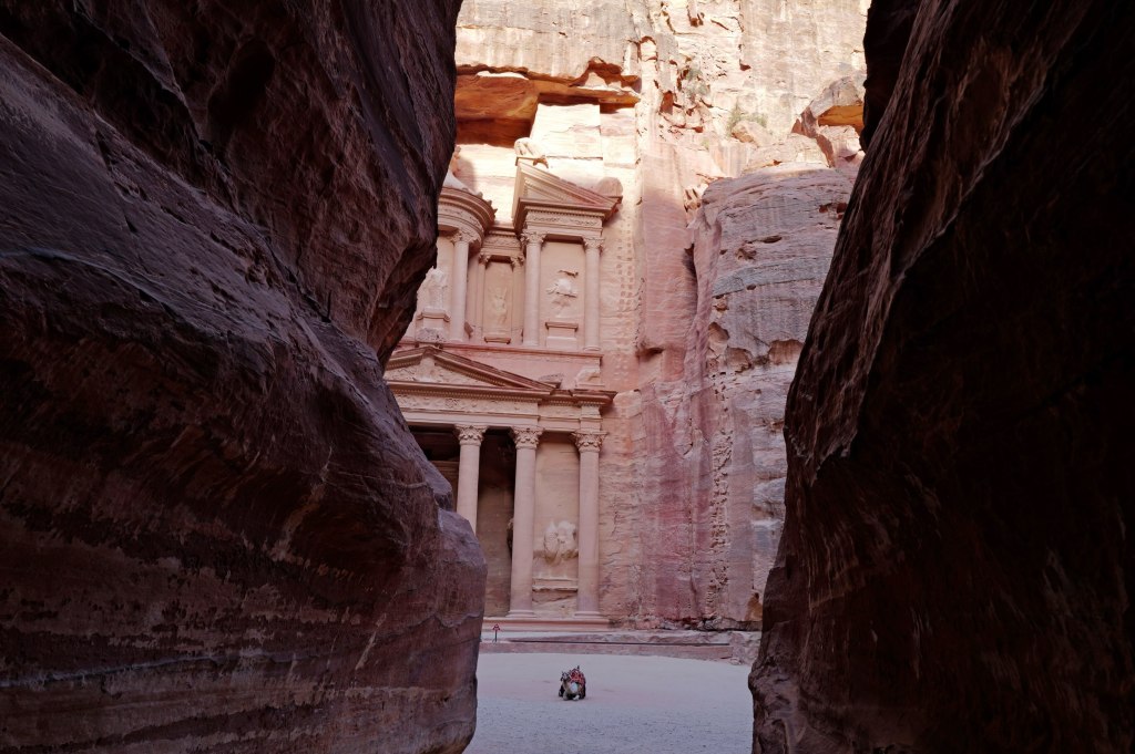 The Siq opening onto the Treasury